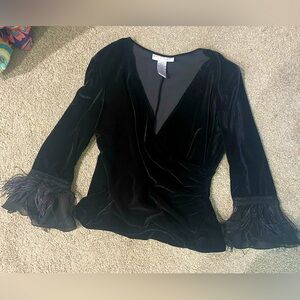 Vintage Jackie Jon velvety top